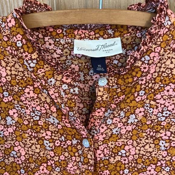 Universal Thread XS floral button front dress with pockets - Picture 5 of 6